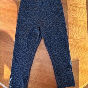 lululemon athletica black Patterned Leggings